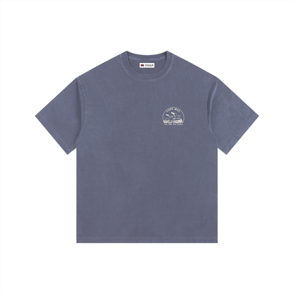 Seagull Sunset Vintage Oversized Shirt