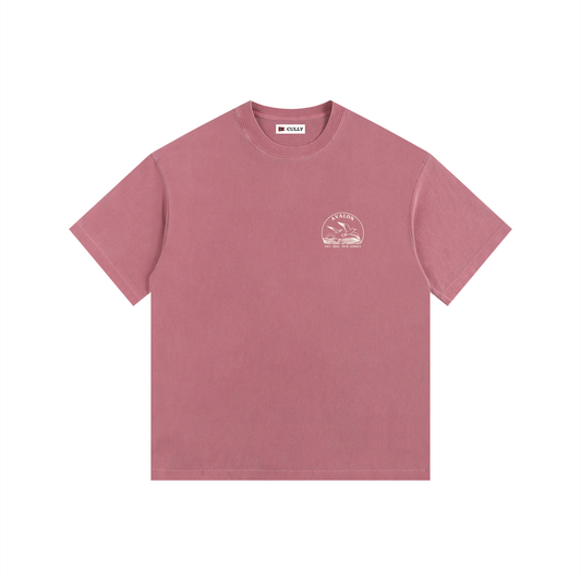 Seagull Sunset Vintage Oversized Shirt