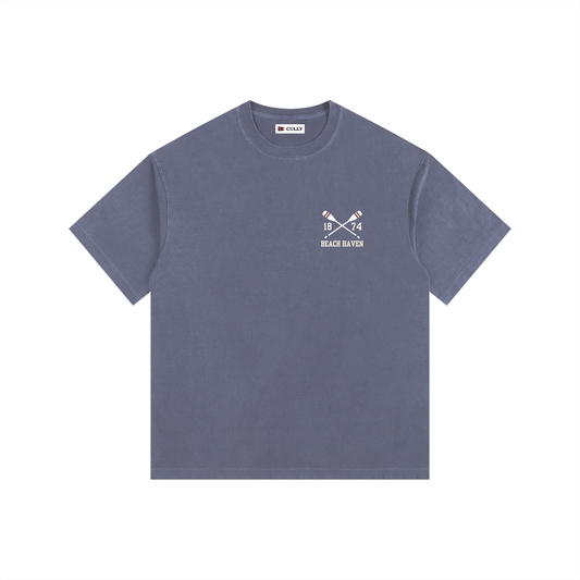 Crossed Paddle Vintage Oversized Shirt