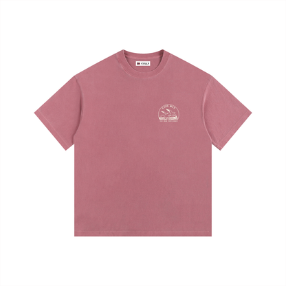 Seagull Sunset Vintage Oversized Shirt