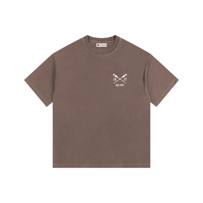 Crossed Paddle Vintage Oversized Shirt