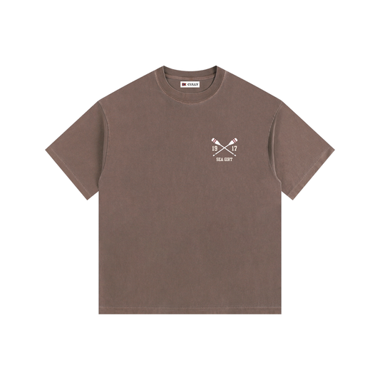 Crossed Paddle Vintage Oversized Shirt