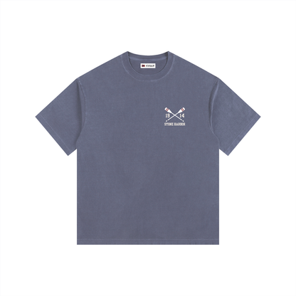 Crossed Paddle Vintage Oversized Shirt