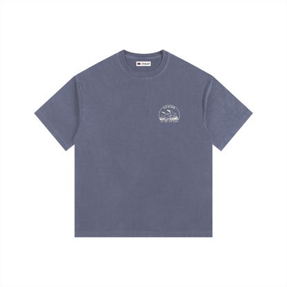 Seagull Sunset Vintage Oversized Shirt