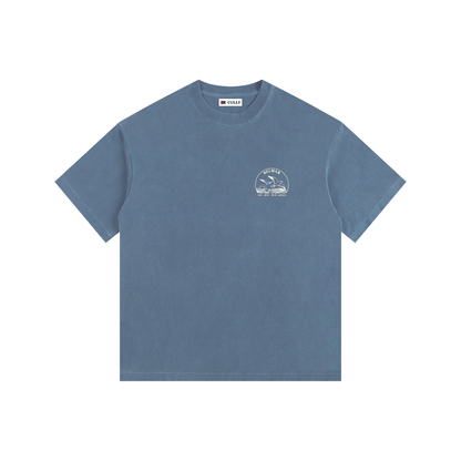 Seagull Sunset Vintage Oversized Shirt