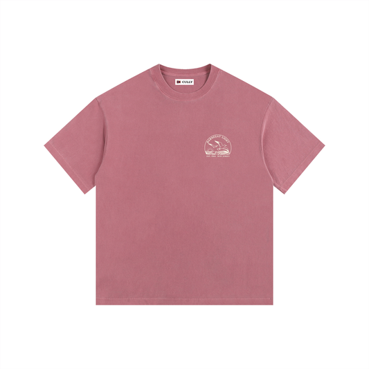 Seagull Sunset Vintage Oversized Shirt